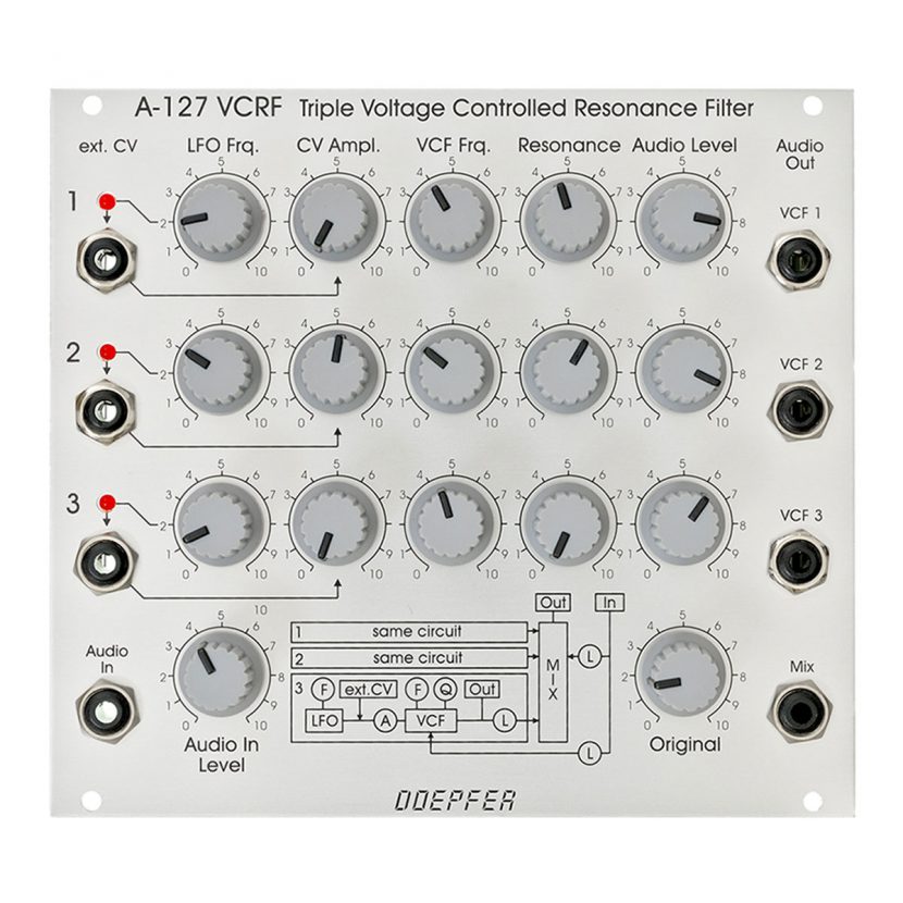 A-127 VCRF Triple Voltage Controlled Resonance Filter - A-100