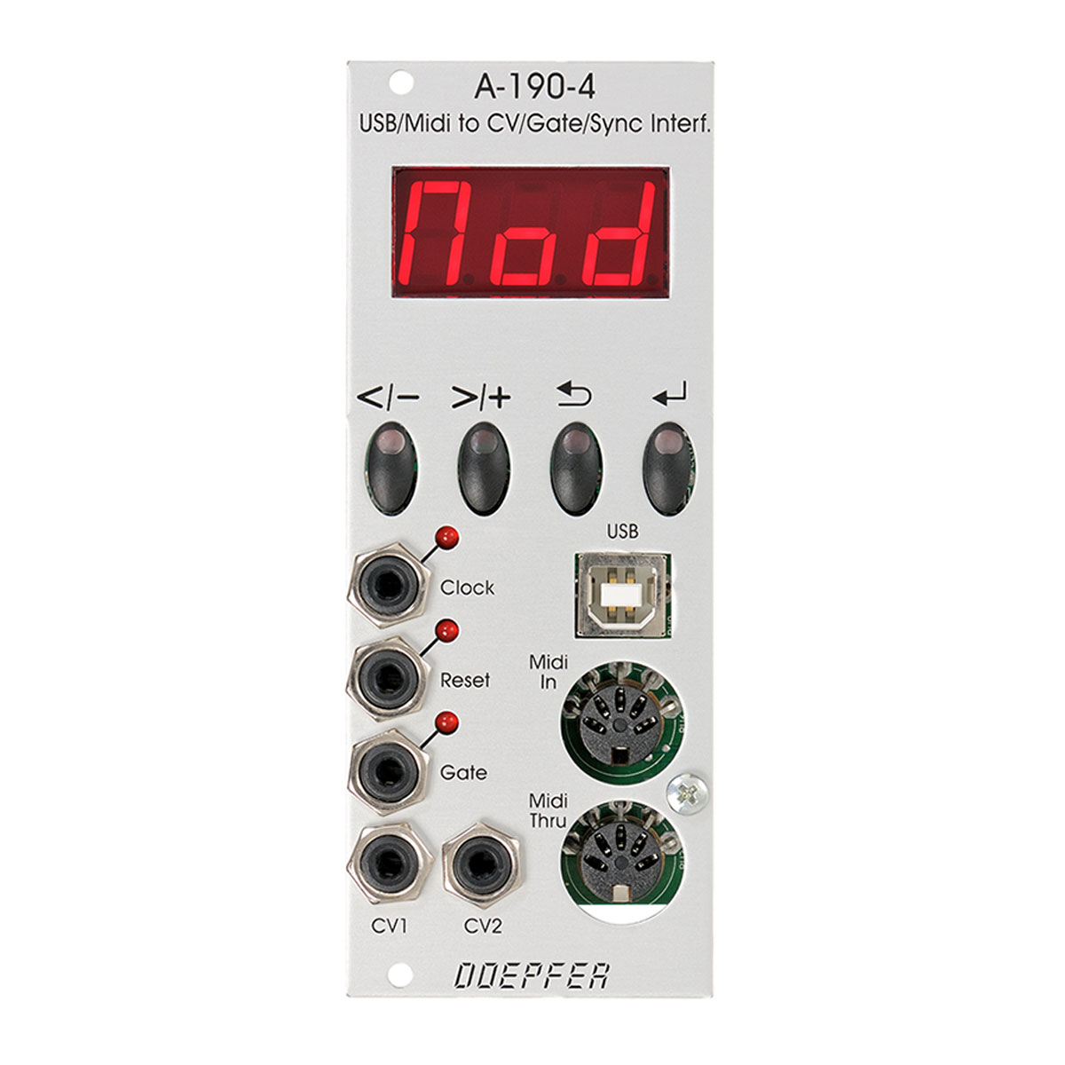 A-190-4 USB/MIDI to CV/Gate/Sync Interface - A-100 Eurorack