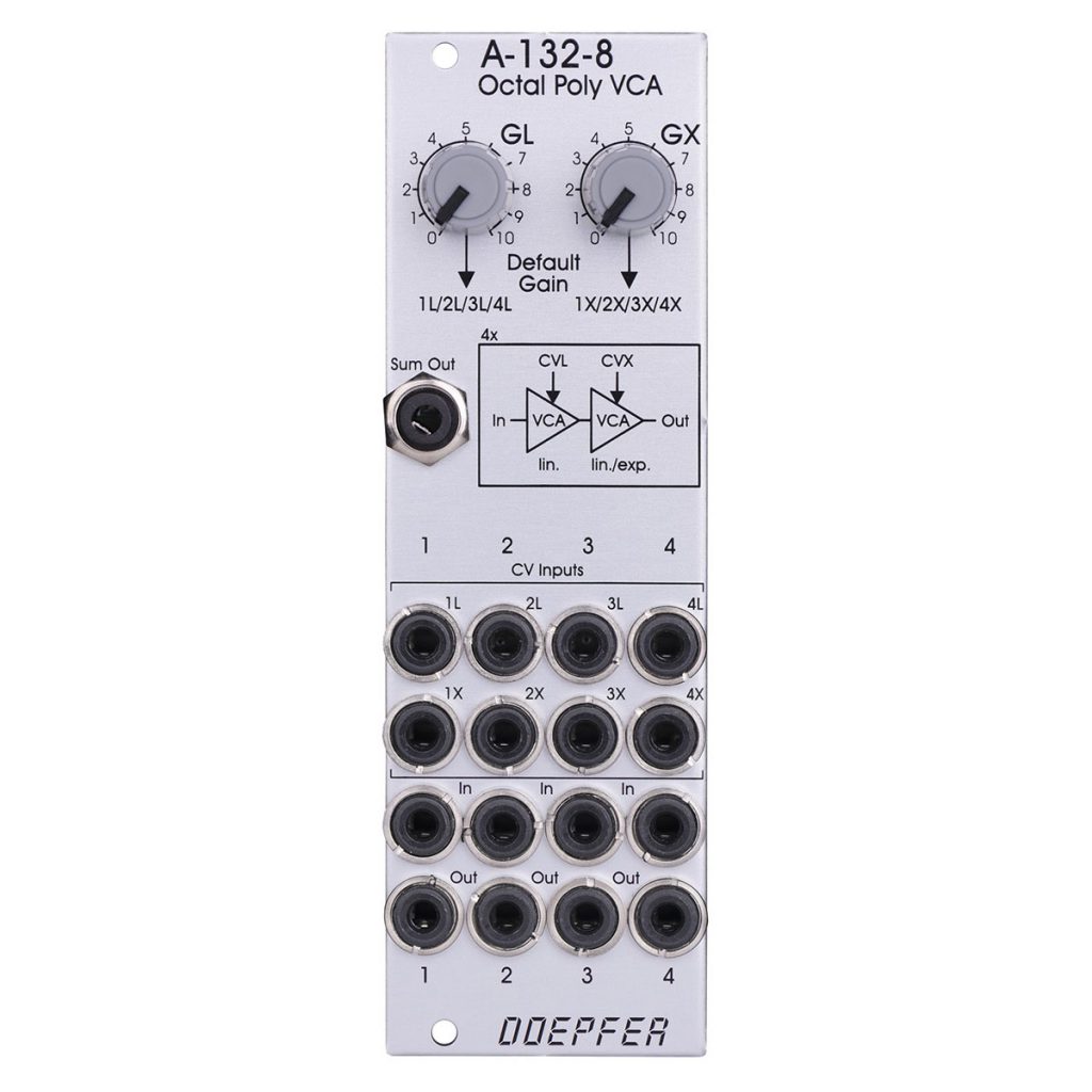 A-132-8 Octal Poly VCA - A-100 Eurorack Modular Synthesizer