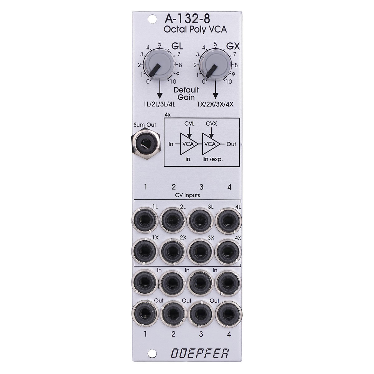 A-132-8 Octal Poly VCA - A-100 Eurorack Modular Synthesizer - 有限 