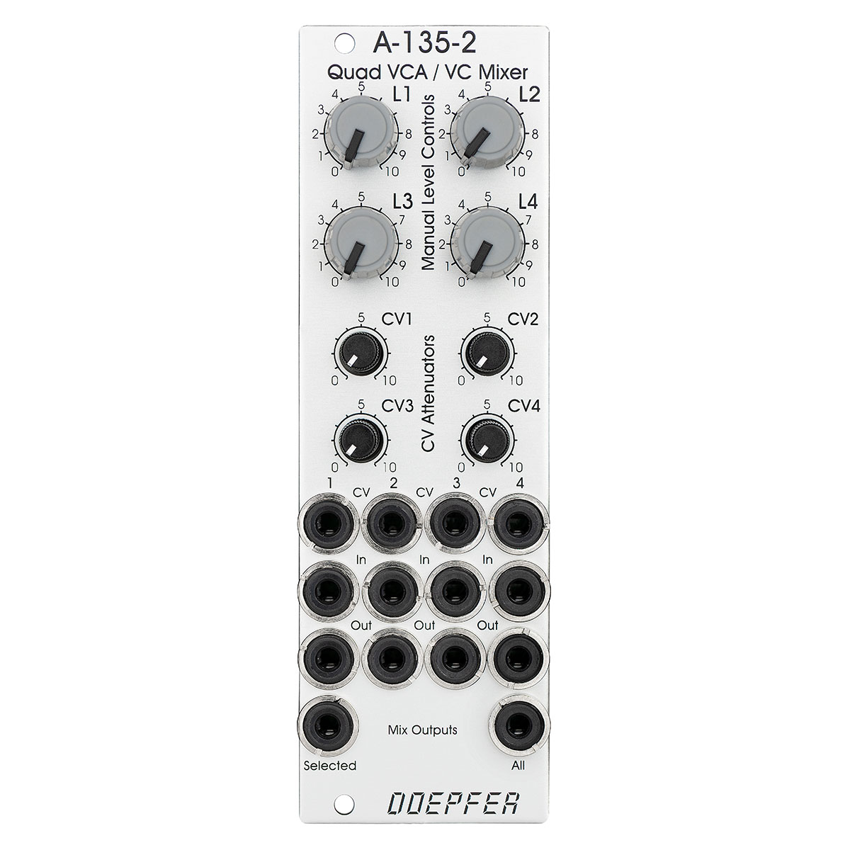 A-135-2 Quad VCA / Voltage Controller Mixer - A-100 Eurorack