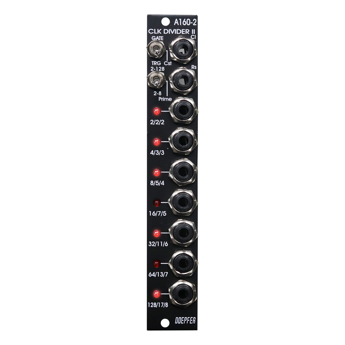 A-160-2V Clock/Trigger Divider II - A-100 Eurorack Modular