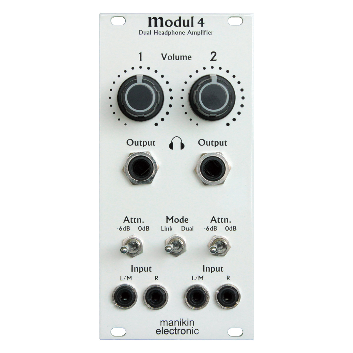 Modul 4 Dual Headphone Amplifier - manikin electronic - 有限会社