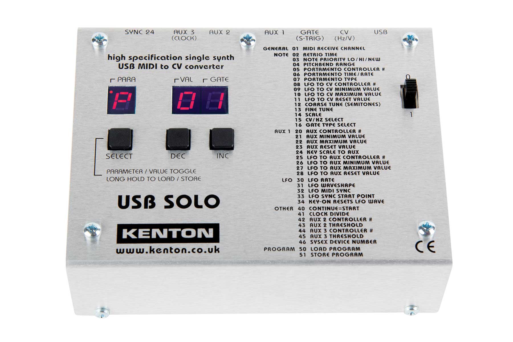 USB-SOLO - KENTON Electronics - 有限会社 福産起業 - FUKUSAN KIGYO