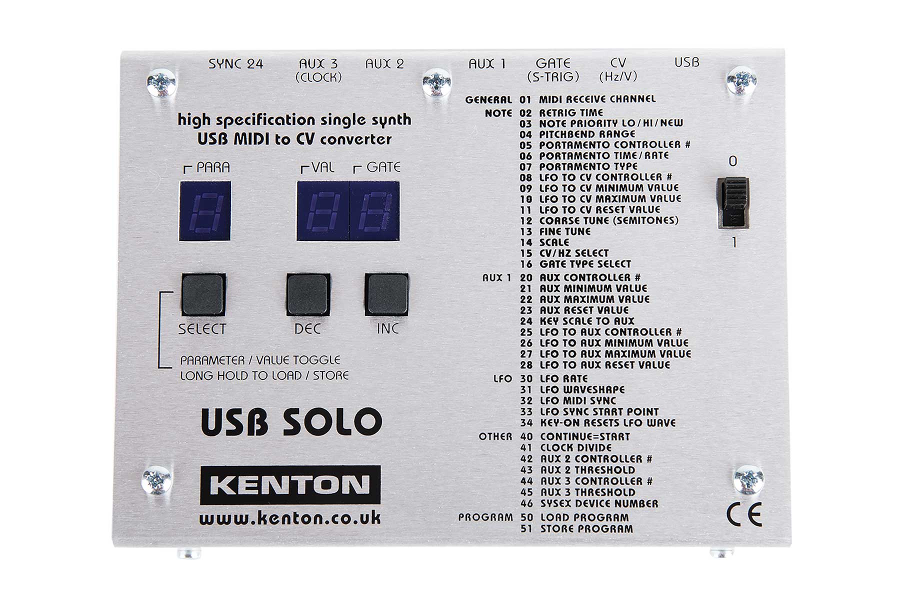 USB-SOLO - KENTON Electronics - 有限会社 福産起業 - FUKUSAN